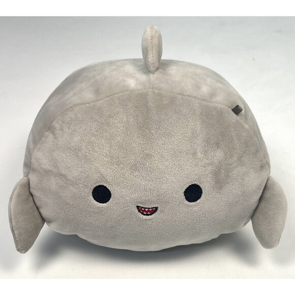 KELLYTOY Squishmallow 8" Original Gray Stackable Plush Stuffed GORDON THE SHARK - Picture 1 of 10